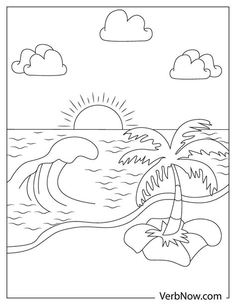 sunsets coloring pages
