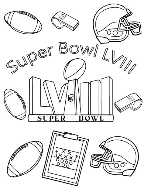 super bowl lvii coloring pages