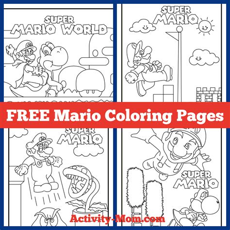 super mario coloring book