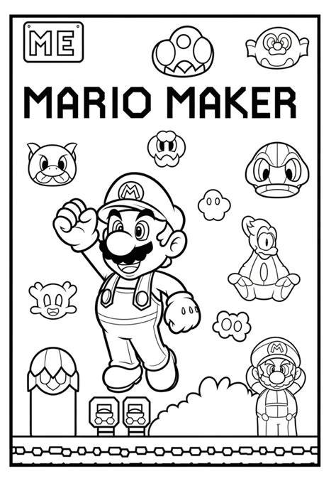 super mario maker 2 coloring pages
