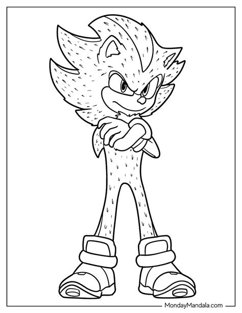 super sonic movie coloring pages