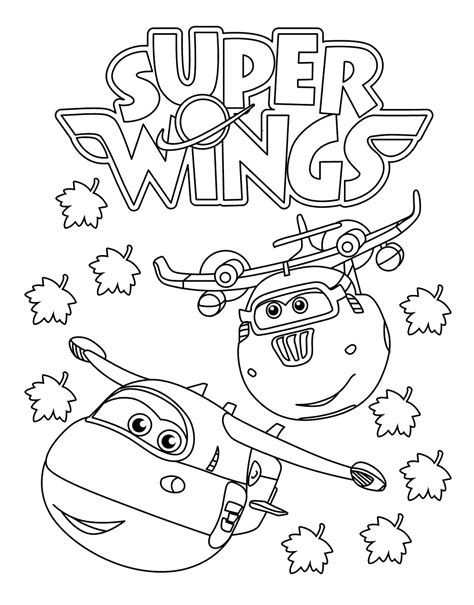 super wing coloring pages