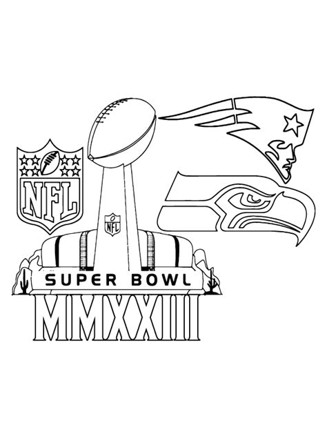 superbowl 2023 coloring pages