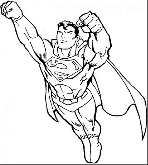 superman coloring sheet
