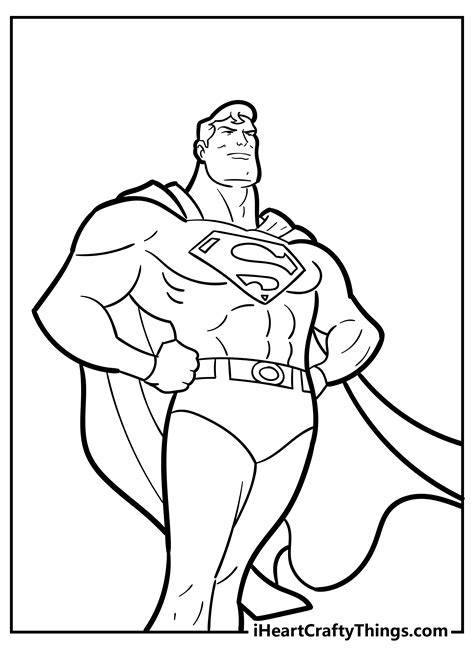 superman colouring pages