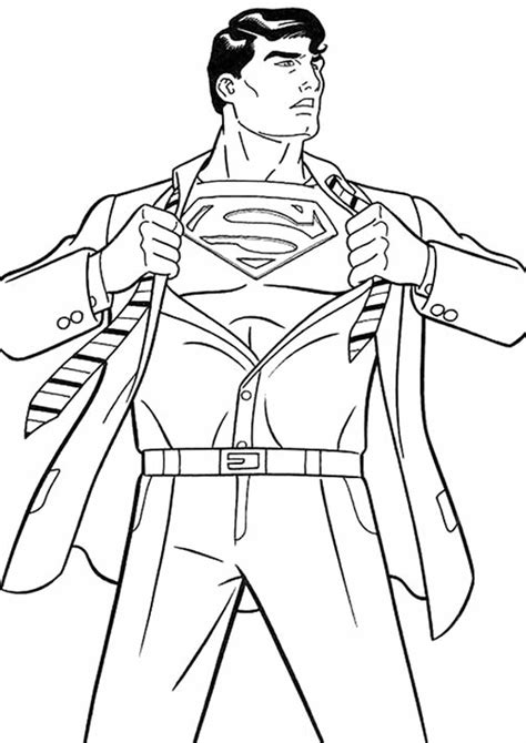 superman printable coloring pages