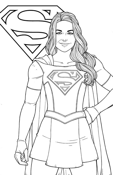 superwoman coloring pages