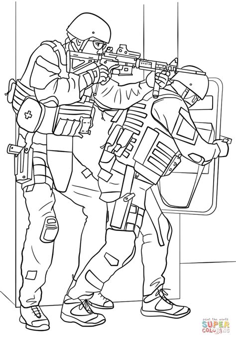 swat coloring pages