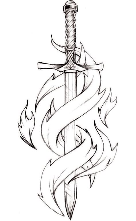 sword coloring pages