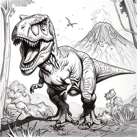 t rex coloring page pdf