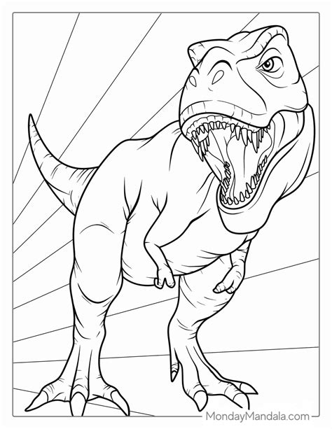 t rex coloring pages free