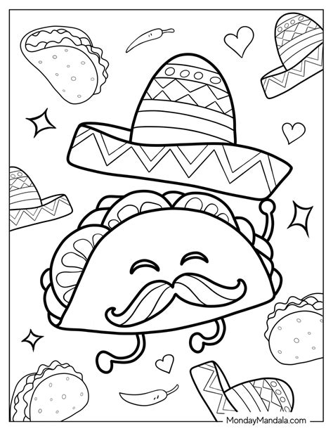 taco coloring page