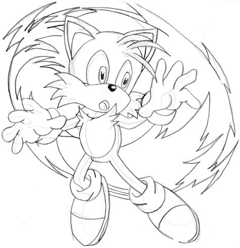 tails flying coloring pages