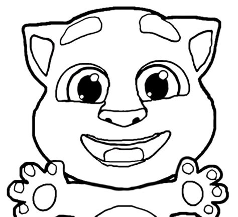 talking tom coloring pages