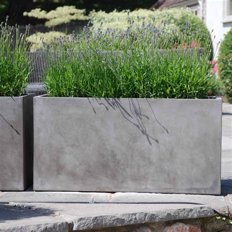 tall rectangular planter