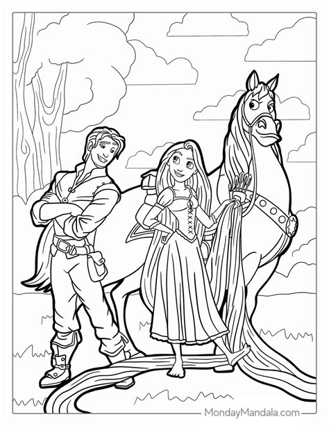 tangled coloring sheets
