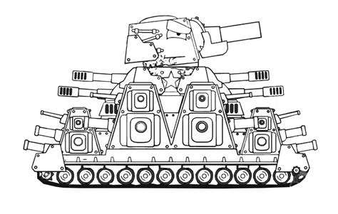 tank cartoon coloring pages