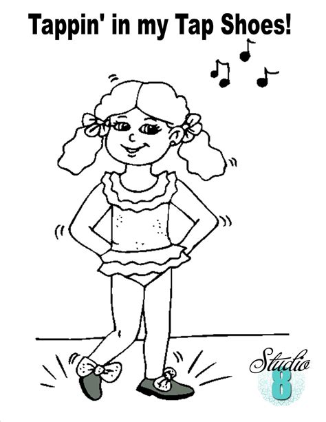 tap dance coloring pages