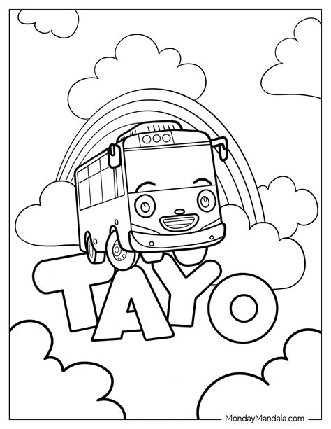 tayo coloring pages