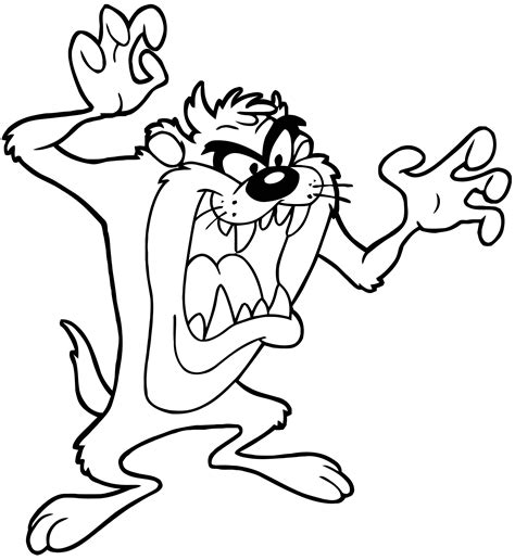 taz coloring pages