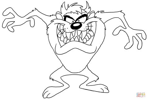 taz coloring pages