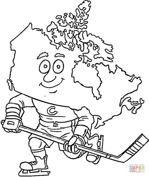 team canada hockey colouring pages