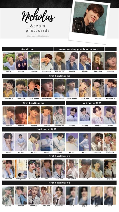 Team Photocard Template