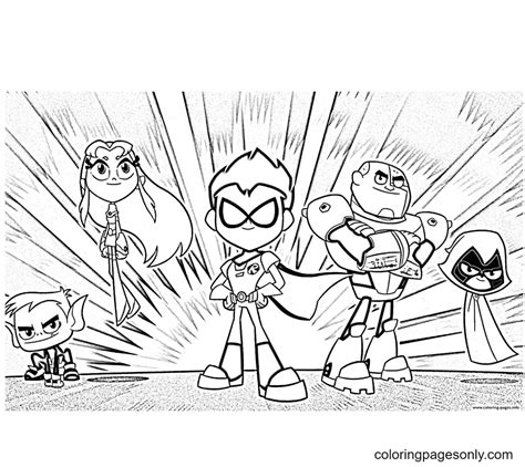 team titans coloring pages