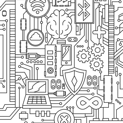 technology coloring pages