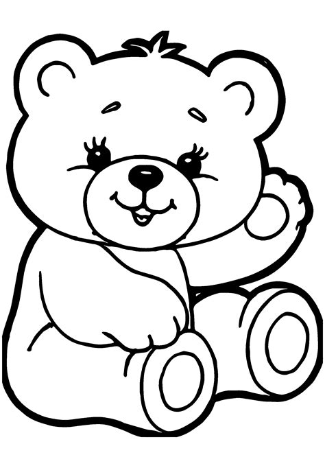 teddy bear coloring page pdf
