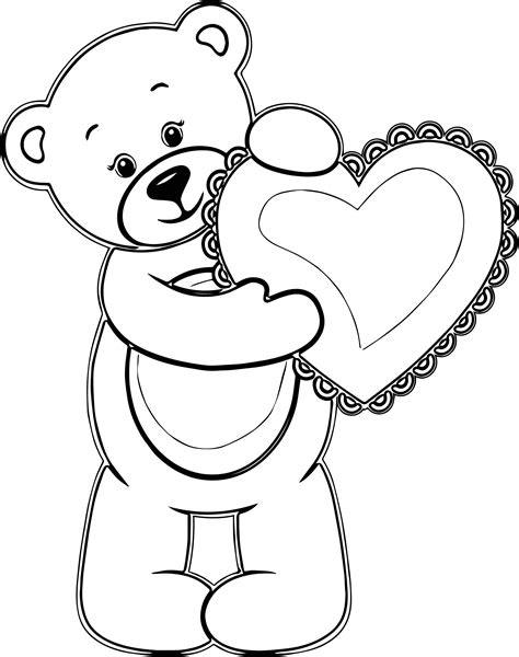 teddy bear pictures colouring