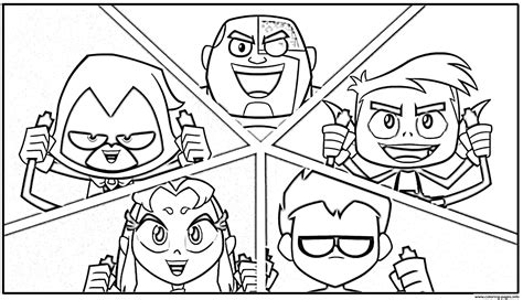 teen titans coloring pages