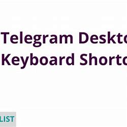 Shortcut Keyboard Telegram PC
