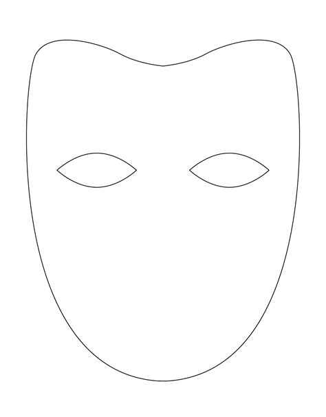 Template For A Face Mask