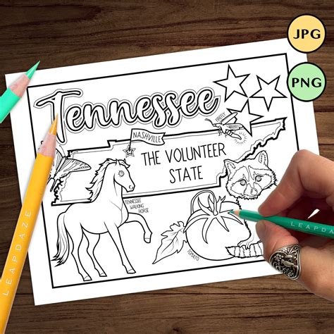 tennessee coloring pages