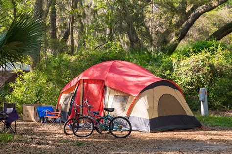 tent camping near jekyll island