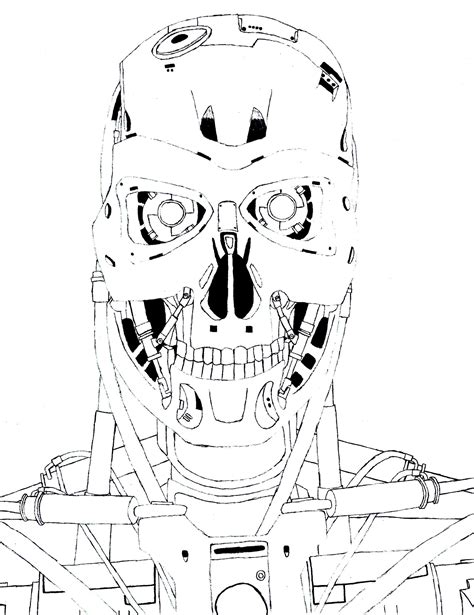 terminator coloring pages