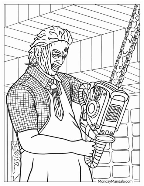 texas chainsaw massacre coloring pages