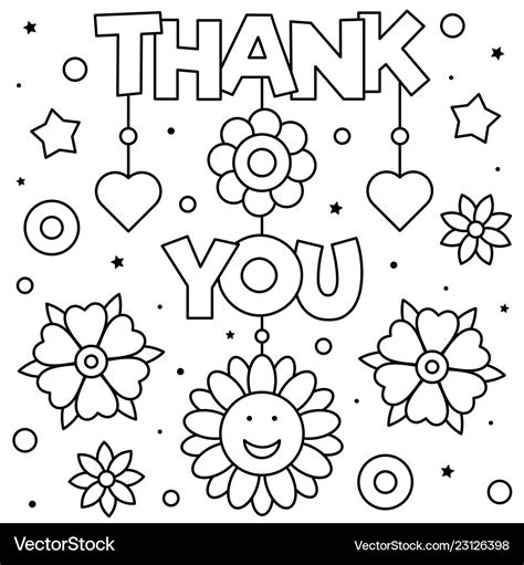 thank you coloring pages