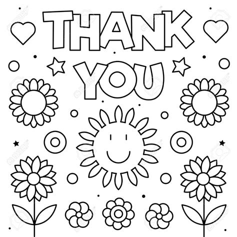 thank you coloring pages printable