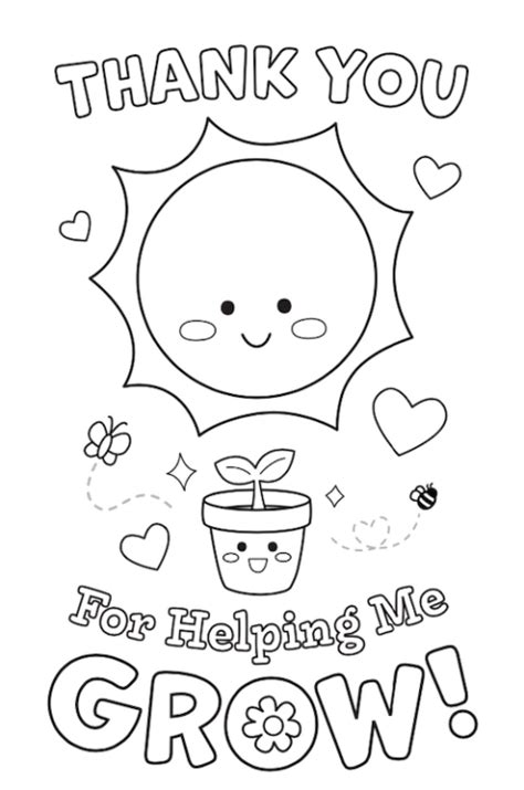 thank you for helping me grow printable coloring pages