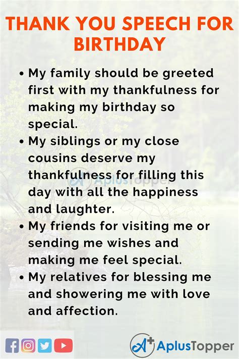 thank you speech for kids birthday