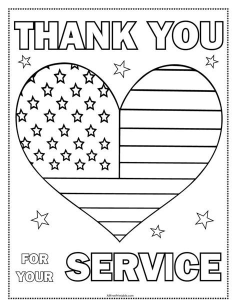 thank you veterans coloring pages