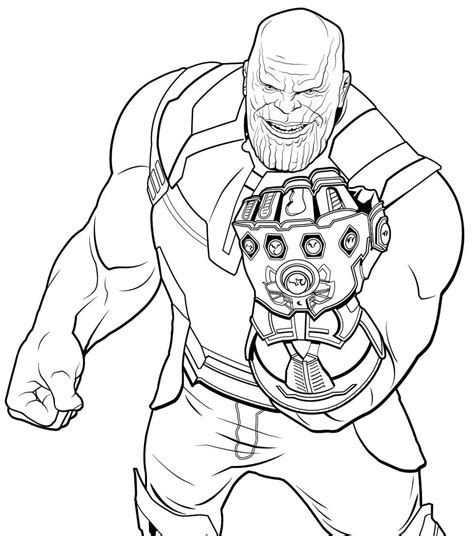 thanos coloring pages