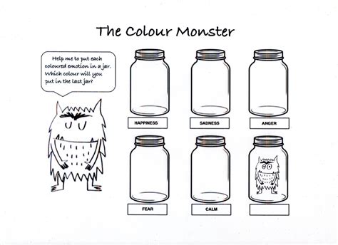 the colour monster printable