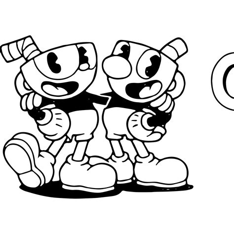 the cuphead show coloring pages