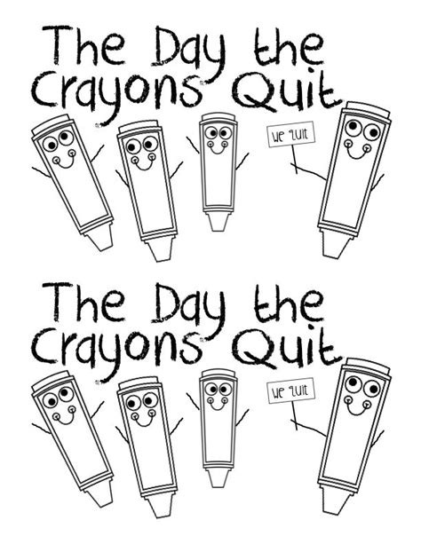 the day the crayons quit coloring pages