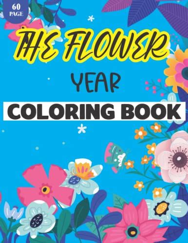 the flower year coloring book