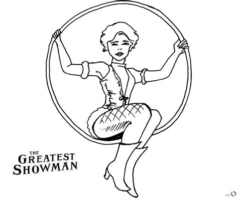 the greatest showman coloring pages