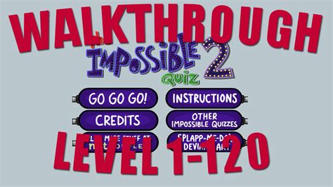 The Impossible Quiz 2 Walkthrough